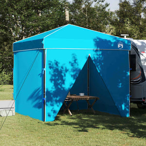 vidaXL Tenda Aggiuntiva Pop-Up Blu 250 x 250 cm Tessuto
