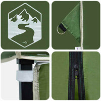 vidaXL Tenda Aggiuntiva Pop-Up Verde 250 x 250 cm Tessuto