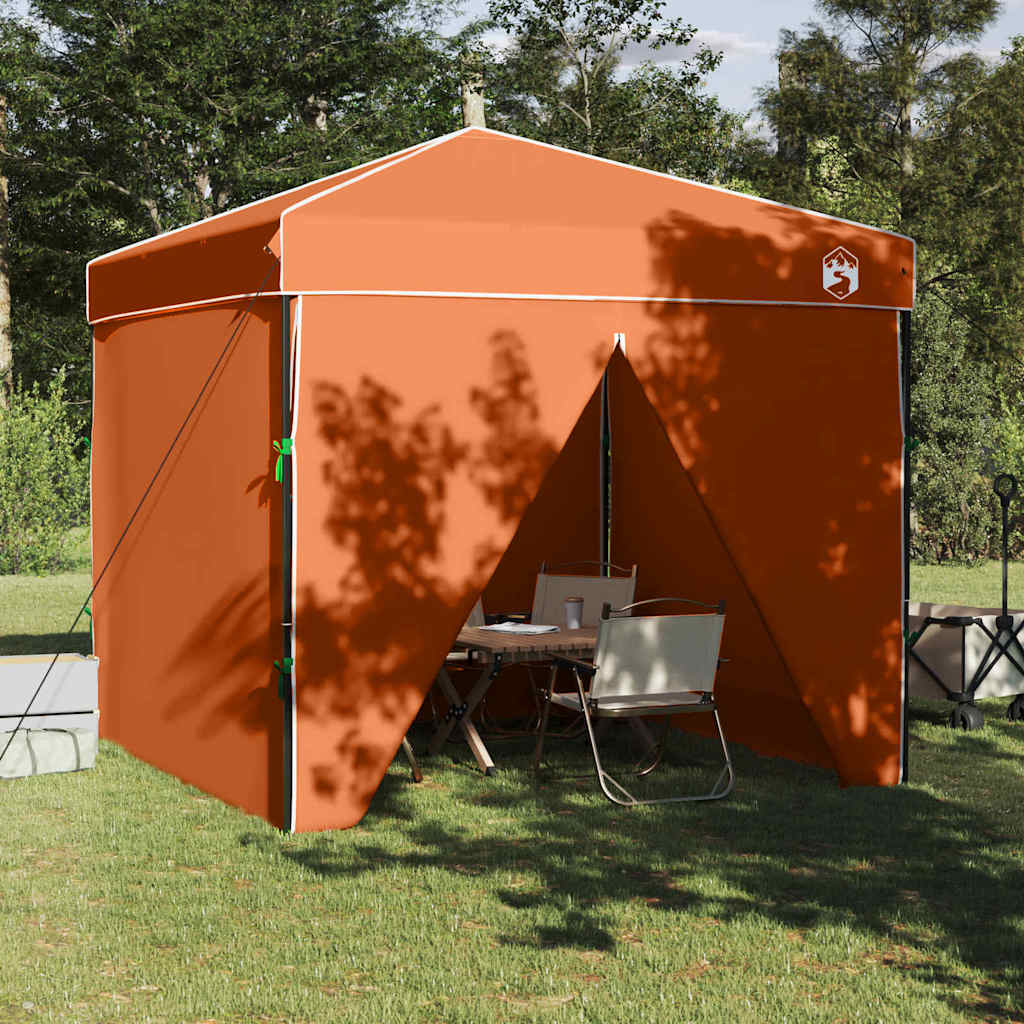 Tenda Aggiuntiva Pop-Up Arancione 250 x 250 cm Tessuto 42007382