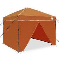 Tenda Aggiuntiva Pop-Up Arancione 250 x 250 cm Tessuto 42007382