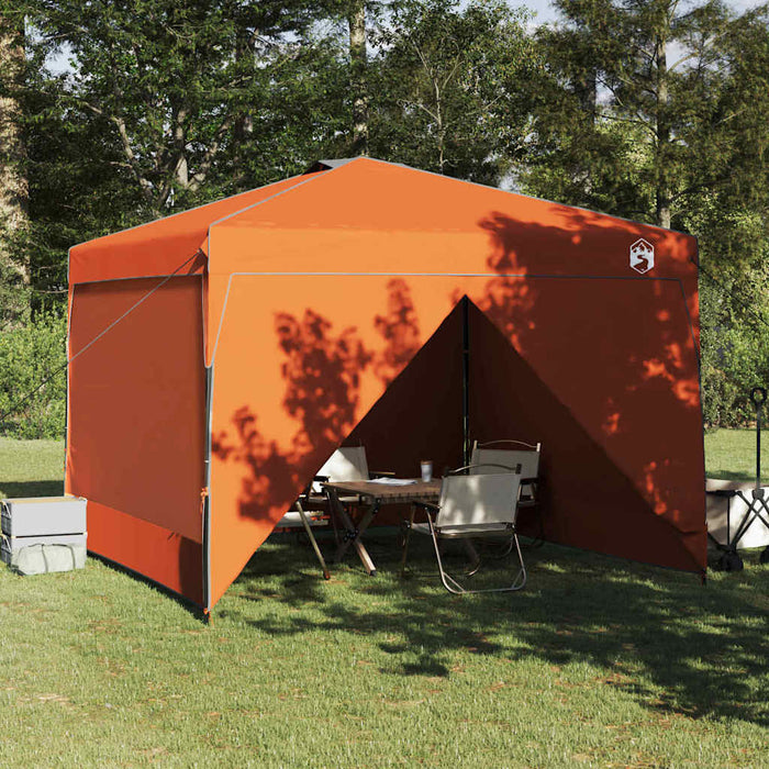 Tenda Aggiuntiva Pop-Up Arancione 300 x 300 cm Tessuto 42007385