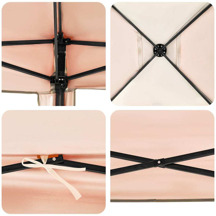 Tenda Aggiuntiva Pop-Up Arancione 300 x 300 cm Tessuto 42007388