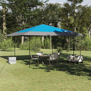 vidaXL Tenda Aggiuntiva Pop-Up Blu 400 x 400 cm Tessuto