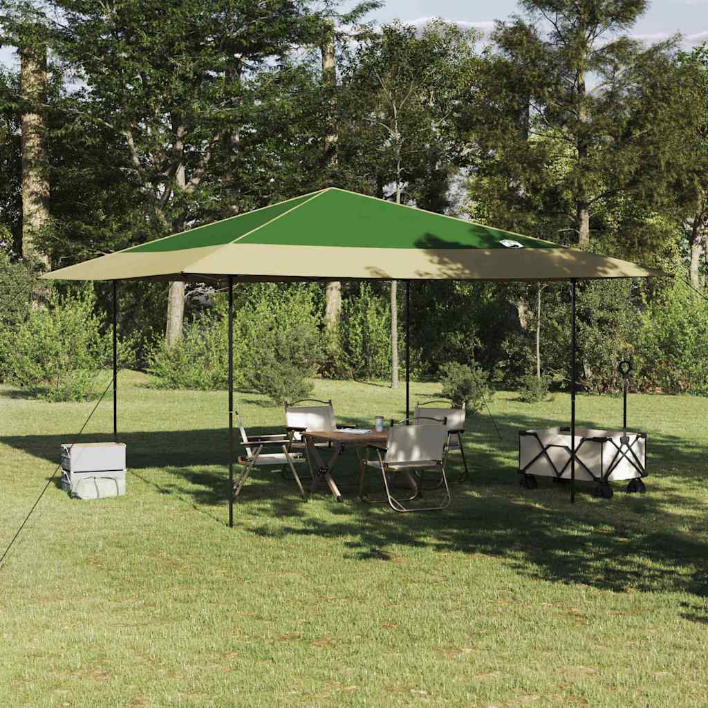 vidaXL Tenda Aggiuntiva Pop-Up Verde 400 x 400 cm Tessuto