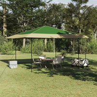 vidaXL Tenda Aggiuntiva Pop-Up Verde 400 x 400 cm Tessuto