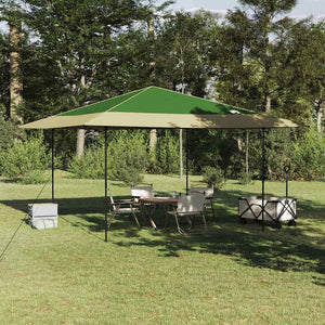 vidaXL Tenda Aggiuntiva Pop-Up Verde 400 x 400 cm Tessuto