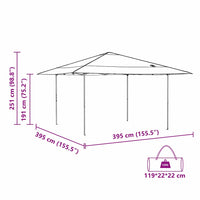 vidaXL Tenda Aggiuntiva Pop-Up Verde 400 x 400 cm Tessuto