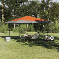 vidaXL Tenda Aggiuntiva Pop-Up Arancione 400 x 400 cm Tessuto