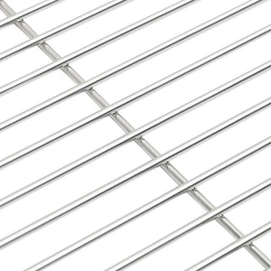 Griglia per barbecue Argento 43 x 43 cm Acciaio inossidabile 42008307