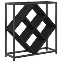 Portabottiglie Rovere nero 51 x 18 x 52.5 cm Legno multistrato 868219