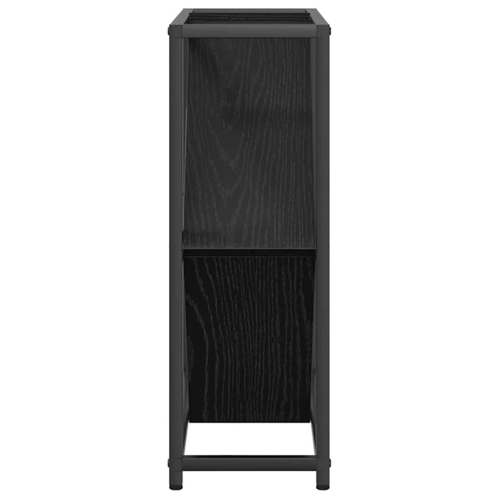 Portabottiglie Rovere nero 51 x 18 x 52.5 cm Legno multistrato 868219