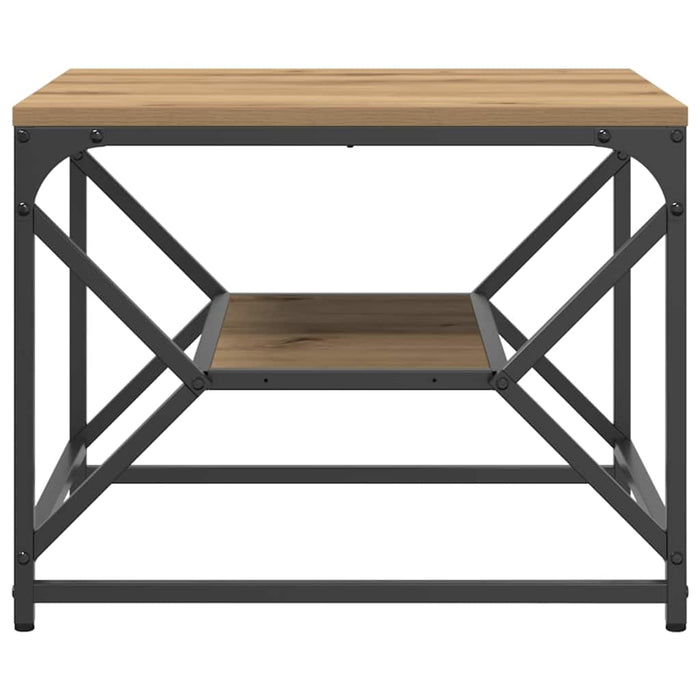 Tavolino da Salotto-Tavolino da soggiorno-Tavolo Rovere artigianale 51 x 50 x 40 cm