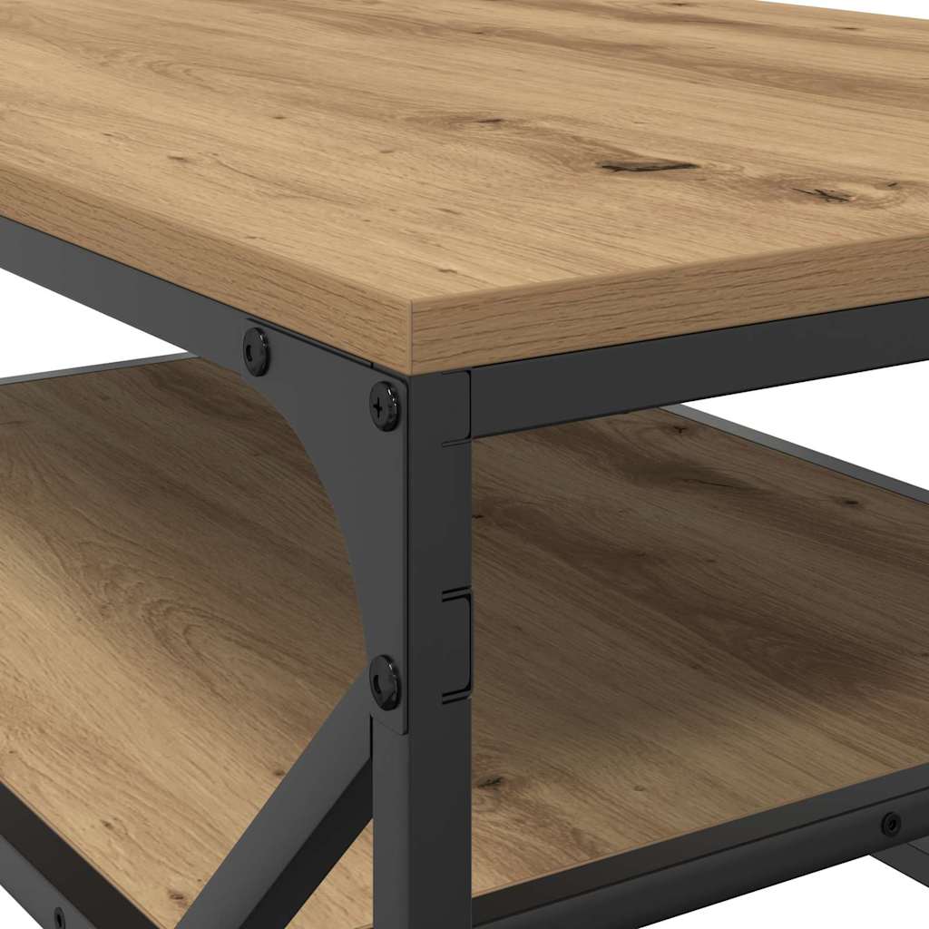 Tavolino da Salotto-Tavolino da soggiorno-Tavolo Rovere artigianale 90 x 50 x 40 cm