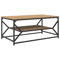 Tavolino da Salotto-Tavolino da soggiorno-Tavolo Rovere artigianale 90 x 50 x 40 cm