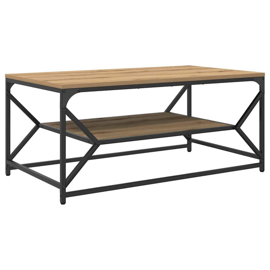 Tavolino da salotto rovere artigianale 90 x 50 x 40 cm 868236