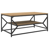 Tavolino da Salotto-Tavolino da soggiorno-Tavolo Rovere artigianale 90 x 50 x 40 cm