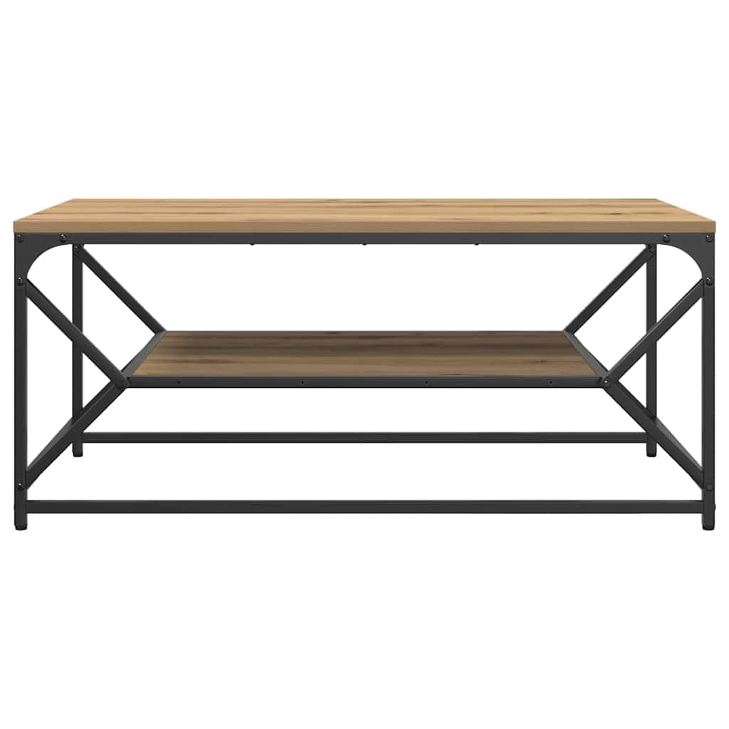 Tavolino da Salotto-Tavolino da soggiorno-Tavolo Rovere artigianale 90 x 50 x 40 cm