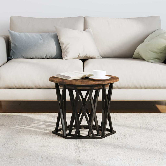 Tavolo laterale 2 pcs Rovere fumo 50 x 50 x 40 cm 868245