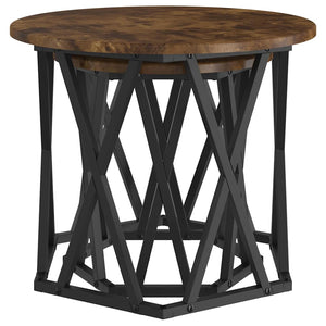 Tavolo laterale 2 pcs Rovere fumo 50 x 50 x 40 cm 868245