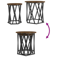 Tavolino da salotto 2 pcs Rovere fumo 50 x 50 x 50 cm 868263