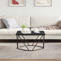 Tavolino da salotto Rovere nero 80 x 80 x 45 cm 868273