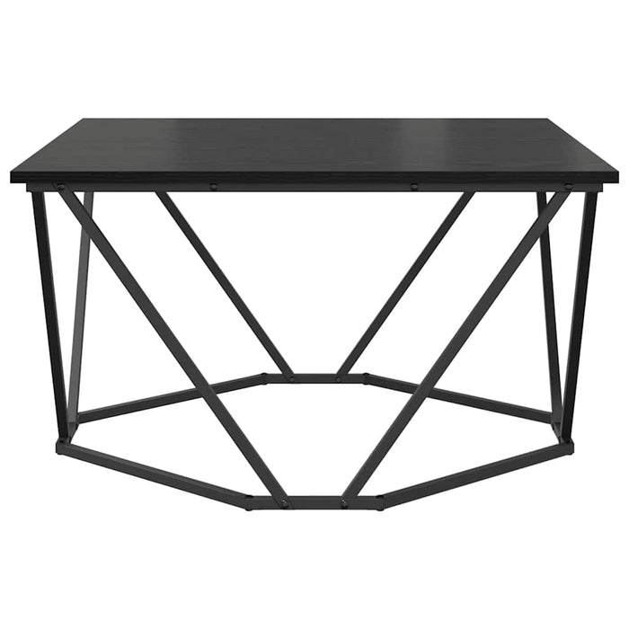 Tavolino da Salotto-Tavolino da soggiorno-Tavolo Rovere Nero 80 x 80 x 45 cm