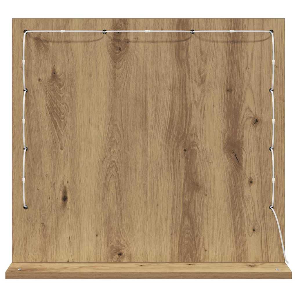 Specchio da Vanit¨¤-Specchio da Trucco Rovere Sonoma 60 x 55 x 18 cm