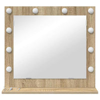 Specchio da Vanità con specchio Rovere Sonoma 60 x 55 x 18 cm 868287