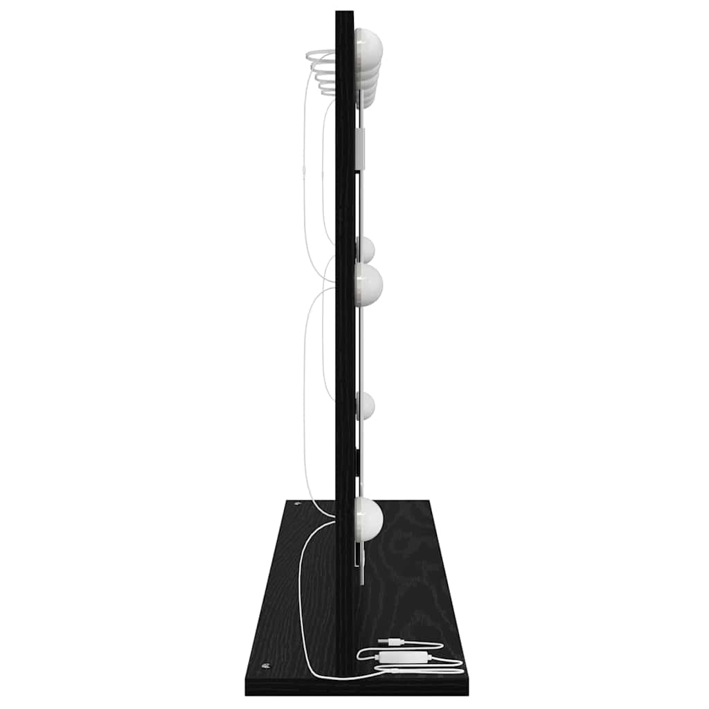 Specchio da Vanit¨¤-Specchio da Trucco Rovere Nero 80 x 15 x 18 cm