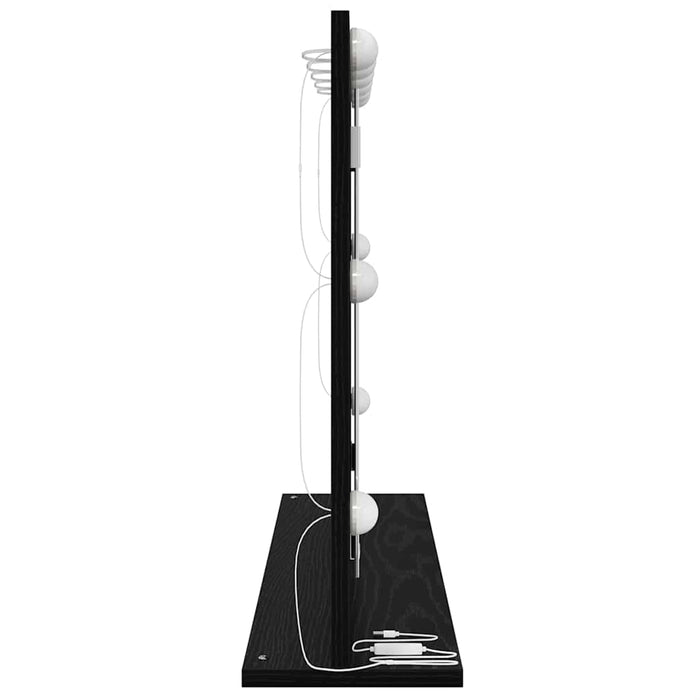 Specchio da Vanit¨¤-Specchio da Trucco Rovere Nero 80 x 15 x 18 cm