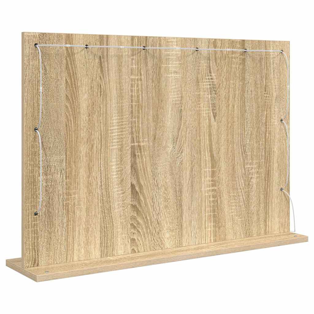 Specchio da Vanit¨¤-Specchio da Trucco Rovere Sonoma 80 x 55 x 18 cm