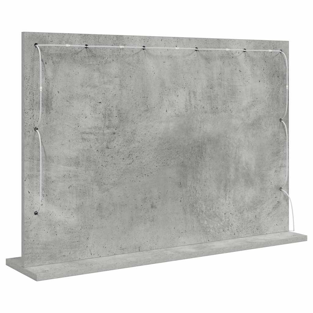 Specchio da Vanit¨¤-Specchio da Trucco Grigio cemento 80 x 55 x 18 cm