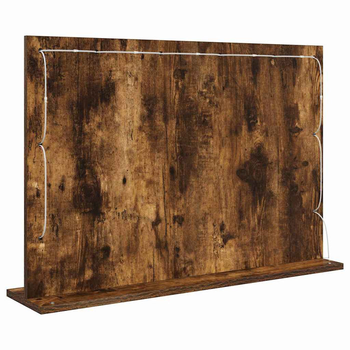 Specchio da Vanità con specchio Rovere fumé 80 x 55 x 18 cm 868297