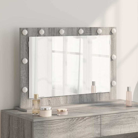 Specchio da Vanit¨¤-Specchio da Trucco Grigio Sonoma 80 x 55 x 18 cm