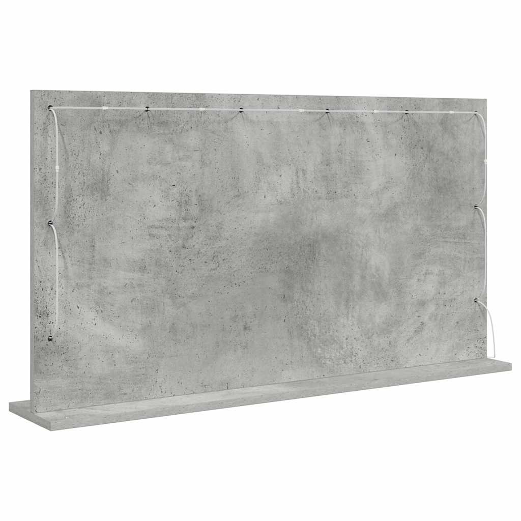 Specchio da Vanit¨¤-Specchio da Trucco Grigio cemento 100 x 55 x 18 cm
