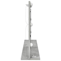 Specchio da Vanità con specchio Grigio cemento 100 x 55 x 18 cm 868304