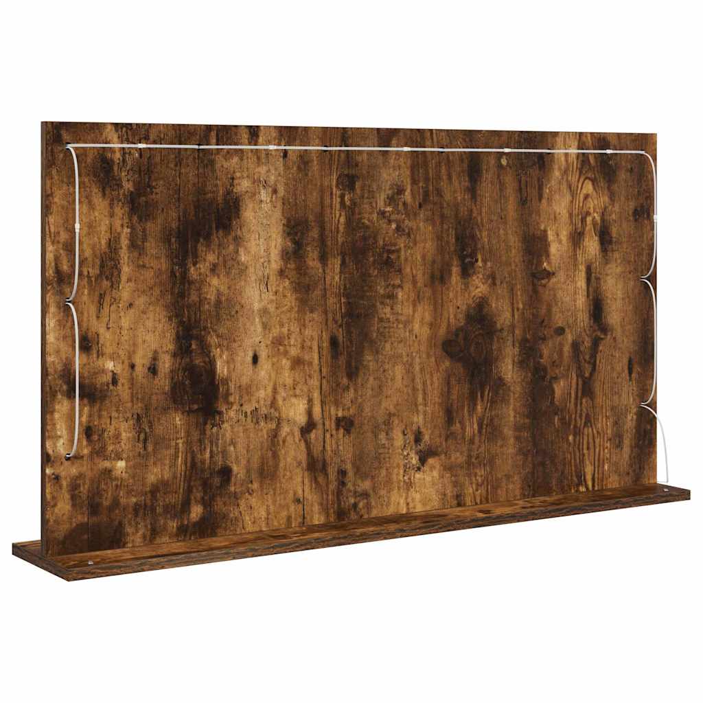 Specchio da Vanit¨¤-Specchio da Trucco Rovere fum¨¦ 100 x 55 x 18 cm
