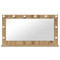 Specchio da Vanità Rovere artigianale 100 x 55 x 18 cm 868308