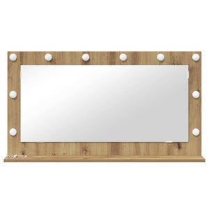 Specchio da Vanità Rovere artigianale 100 x 55 x 18 cm 868308
