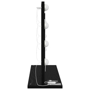 Specchio da Vanità con specchio Rovere Nero 60 x 45 x 18 cm 868310