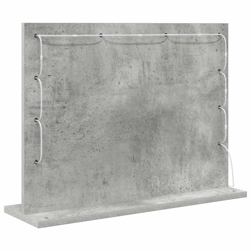 Specchio da Vanit¨¤-Specchio da Trucco Grigio cemento 60 x 45 x 18 cm