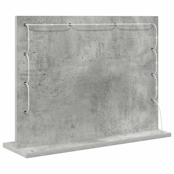 Specchio da Vanit¨¤-Specchio da Trucco Grigio cemento 60 x 45 x 18 cm
