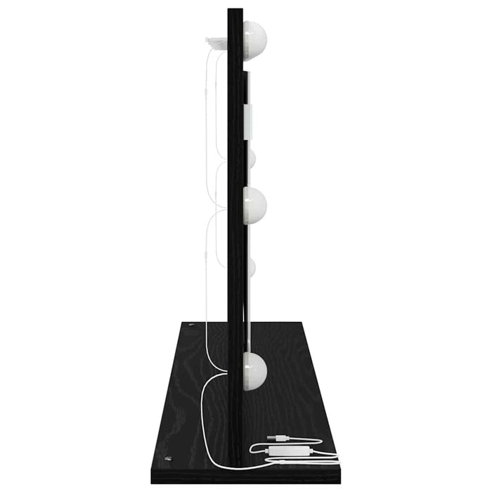 Specchio da Vanit¨¤-Specchio da Trucco Rovere Nero 80 x 45 x 18 cm