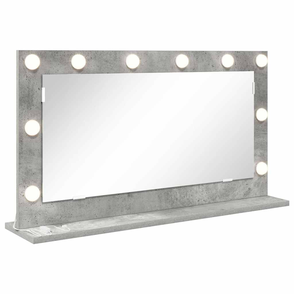 Specchio da Vanit¨¤-Specchio da Trucco Grigio cemento 80 x 45 x 18 cm