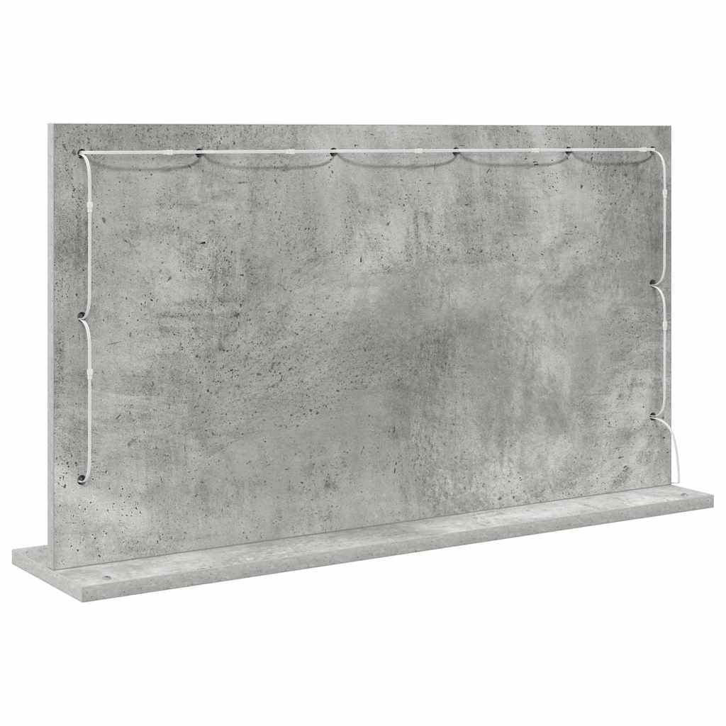 Specchio da Vanit¨¤-Specchio da Trucco Grigio cemento 80 x 45 x 18 cm