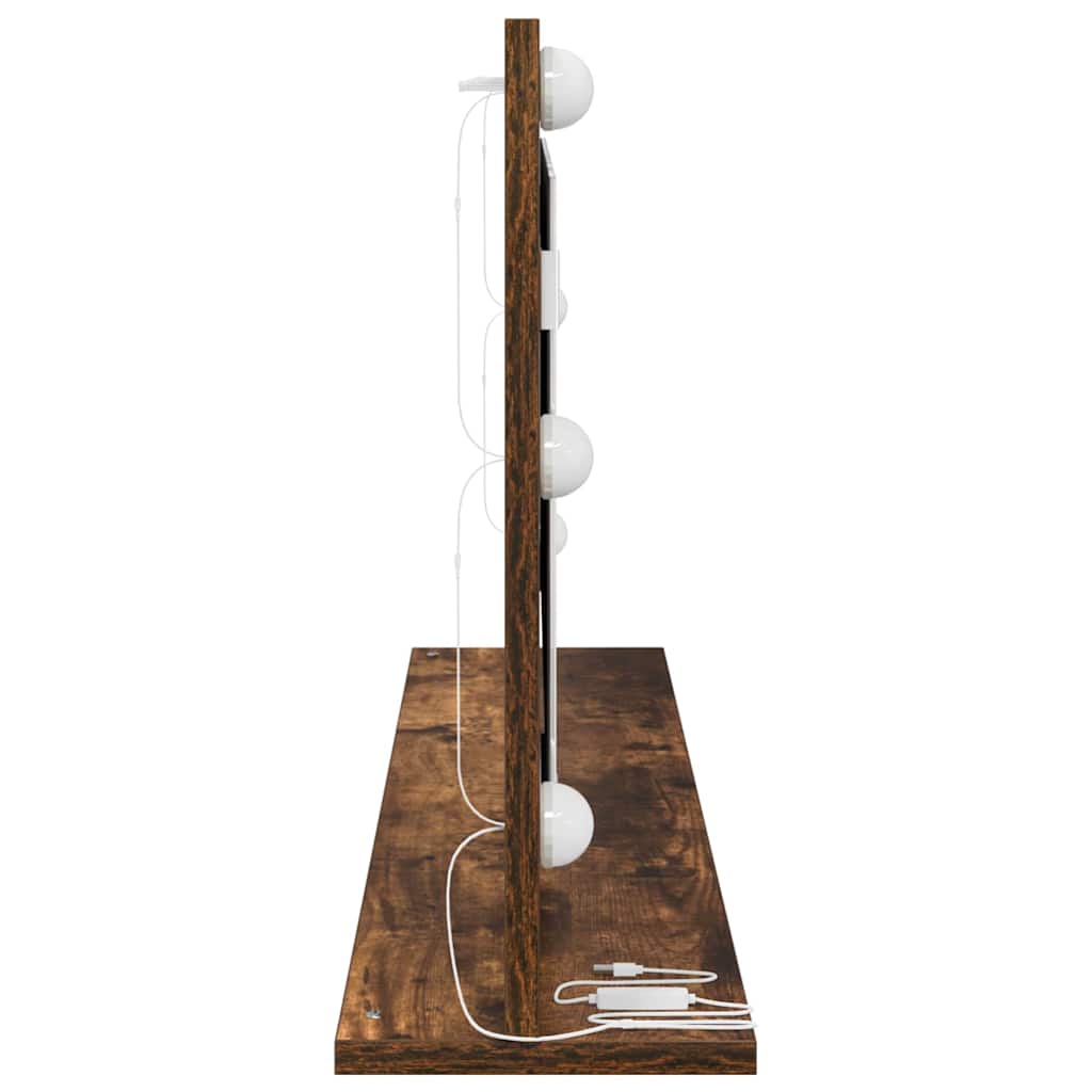 Specchio da Vanità con specchio Rovere fumé 100 x 45 x 18 cm 868329