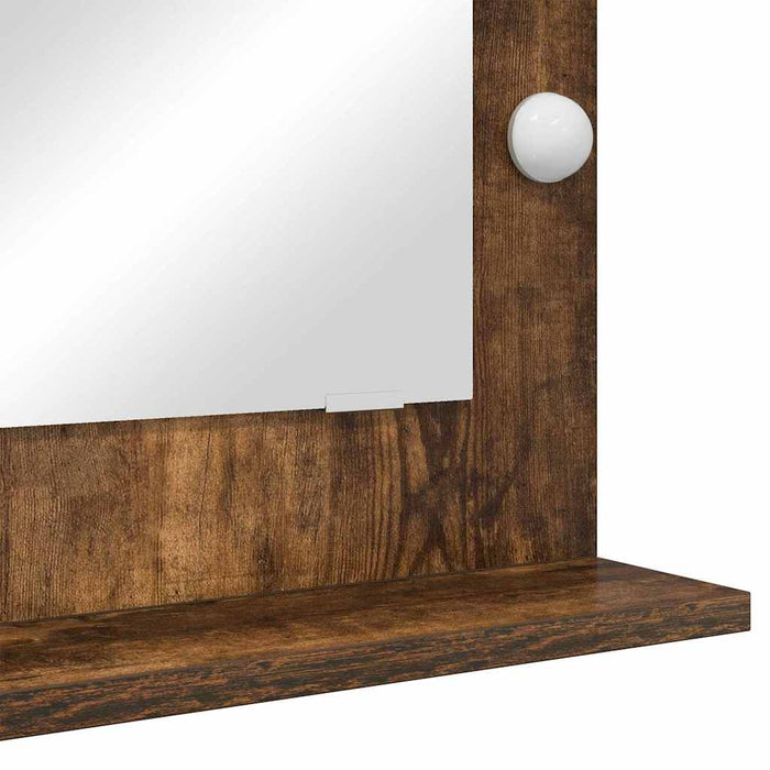 Specchio da Vanità con specchio Rovere fumé 70 x 50 x 18 cm 868337