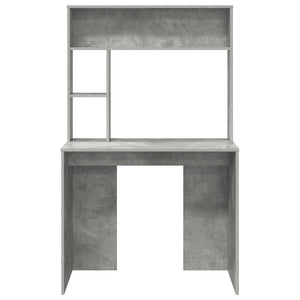 vidaXL Scrivania Grigio cemento 91 x 50 x 149 cm Legno multistrato