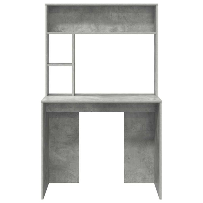 vidaXL Scrivania Grigio cemento 91 x 50 x 149 cm Legno multistrato