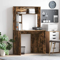 vidaXL Scrivania Rovere fumo 91 x 50 x 149 cm Legno multistrato